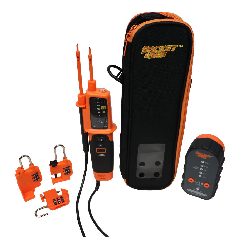 SOCKET & SEE LOCKKIT220 SAFE ISOLATION & LOTO KIT Socket & See