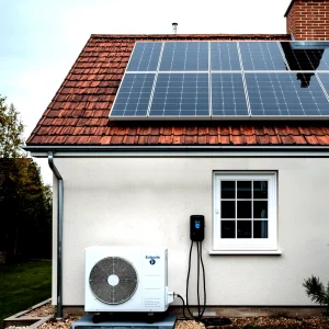 Gouse with Solar Panels